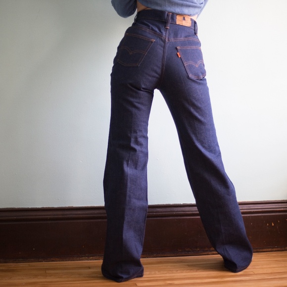 Levi's Denim - Vintage 70s Orange Tab Ultra High Waist Bellbottom
